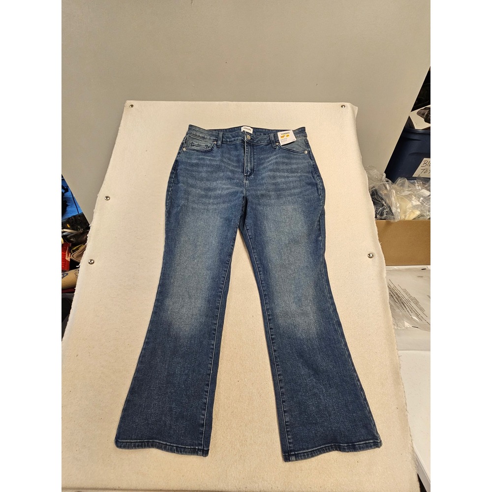 Sonoma Goods For‎ Life Womens 18P Mid Rise Bootcut Jeans Blue Denim Petite NWT
